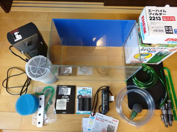 ADA 水槽 キューブガーデン 45㎝ エーハイム2213等 色々セット ADA 水槽 キューブガーデン 45㎝ エーハイム2213等 色々セット