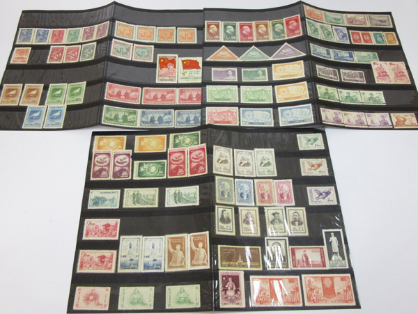 【白蓮】中国切手 紀1 慶祝 4種完/他　紀1～紀29　未使用切手 114点　a113