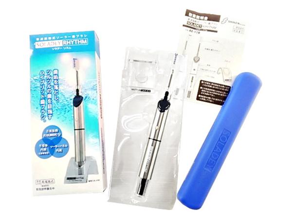 F4797■訳あり 音波振動式ソーラー歯ブラシ ソラデーリズム 毎分18000回 半導体内蔵 クラシックブルー
