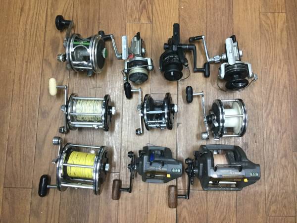 シマノ、ダイワ スピニングリール7個セット スピニングリール スポーツ