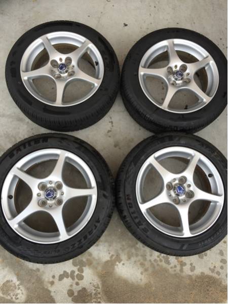 トヨタMR-S前期純正15インチアルミホイール タイヤ山あり MR-S純正ホイール