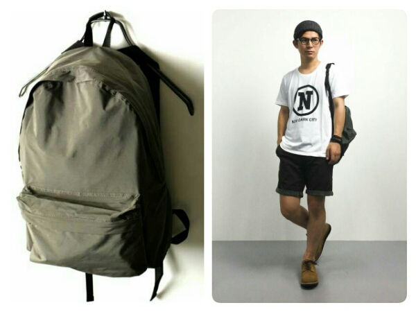 SHIPS×小松精錬 iPadケース付 リュック バッグパック GRAY