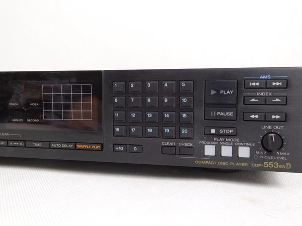 ジャンク SONY CDP-553ESD CD プレイヤー 音響 オーディオ K2418638