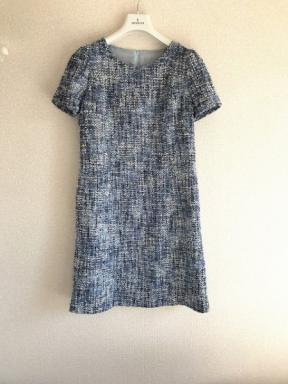 送料無料 未着用 ハロッズHarrods 半袖ツイードワンピース ３ ブルー C365(女性用)｜売買されたオークション情報、yahooの商品情報をアーカイブ公開 - オークファン 女性用