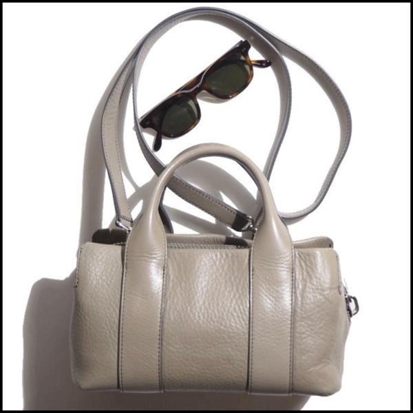 P5262s38□HIROFU(ヒロフ)2way レザーショルダーバッグ グレージュ□rb