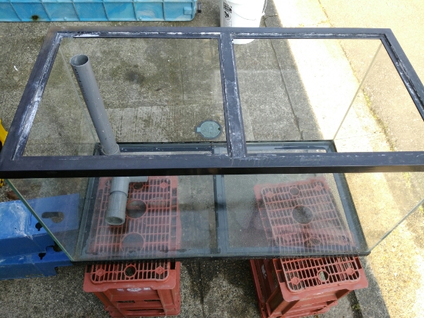 ガラス水槽 900×450×500(H ) 90cm オーバーフロー水槽セット 900×450×