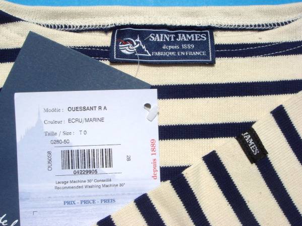 セントジェームス SAINT - JAMES ウエッソン メルカリ OUESSANT 生成り
