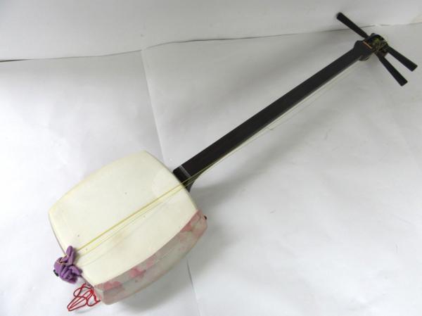 三味線 シャミセン 丸打胴 ソフトケース付 和楽器 弦楽器 民族楽器