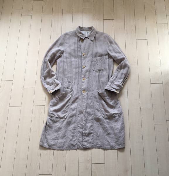 × J.S HOMESTEAD リネン ロング コート 42 &frasl; J.S.ホームステッド ミスタージェントルマン 麻 L  ジャーナルスタンダード