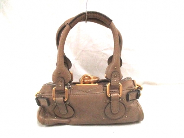 クロエ ハンドバッグ ミニパディントン ベージュ レザー Chloe