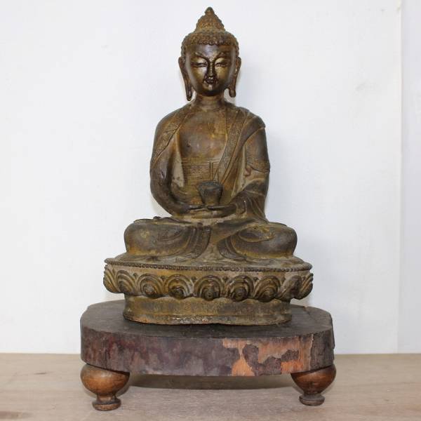 ☆R93 仏像 真鍮製 金仏 中国 朝鮮 アンティーク