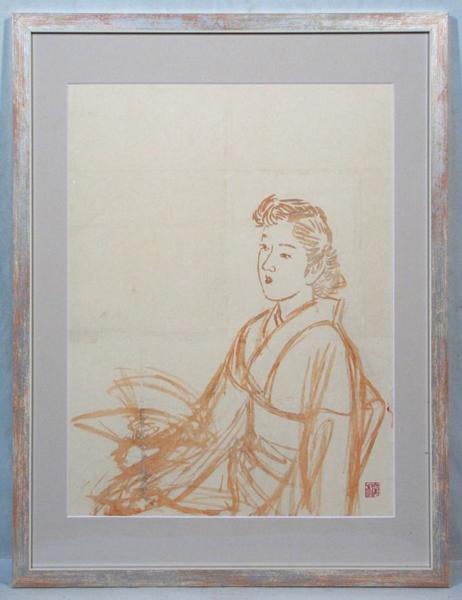 新作入荷，新品 □ 鶴田 一郎 □ 《 celebrate・祝》 美人画