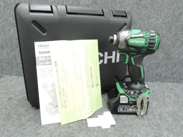 新作，爆買い 日立/HITACHI インパクトドライバーWH18DDL2 アグレッシブグリーン 18V6.0Ahバッテリー1個セット 格安スタート(本体)｜売買されたオークション情報、yahooの商品情報をアーカイブ公開 - オークファ インパクトドライバ