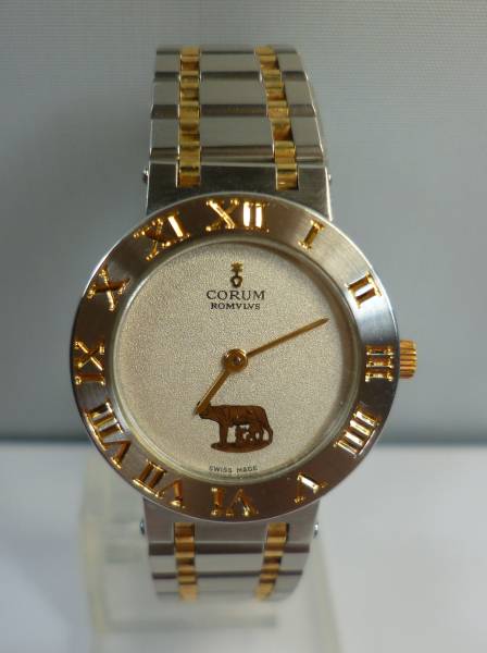 ☆本物☆超美品☆コルム ロムルス 18K/SS コンビ 24.103.21 V48 