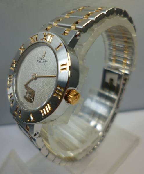 ☆本物☆超美品☆コルム ロムルス 18K/SS コンビ 24.103.21 V48 