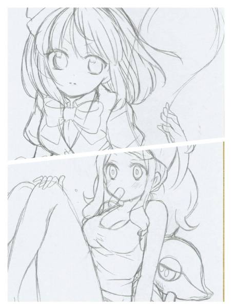 同人手描きイラスト 下書き ラフ等10枚 艦これ ポケモン オリジナルなど ミニ色紙 コピック メアリー 手描きイラスト 売買されたオークション情報 Yahooの商品情報をアーカイブ公開 オークファン Aucfan Com