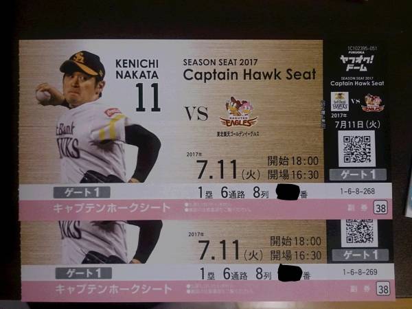 スポーツ 阪神タイガースファン感謝デー入場券（FC）