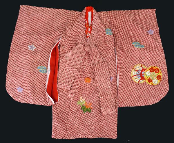 ≪5285≫ 女の子（3歳用） 豪華な刺繡入り 七五三用着物と長襦袢セット