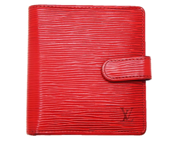 ルイヴィトン 二つ折り財布 エピ ポルトビエ コンパクト ブラック 箱付き ルイ・ヴィトン LOUIS VUITTON ポルトビエ・コンパクト 二つ折り 財布