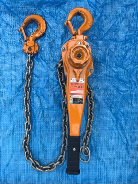【美品】KITO キトー レバーブロック L5型 3.2t ガッチャ