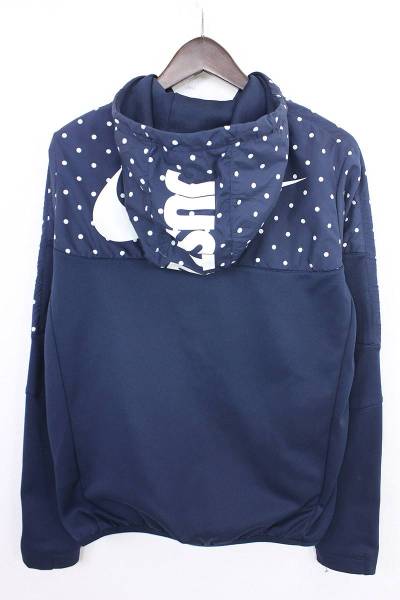 エフシーアールビー F.C.R.B. 15AW ドット柄切替ジップアップパーカー S ネイビー 【06】