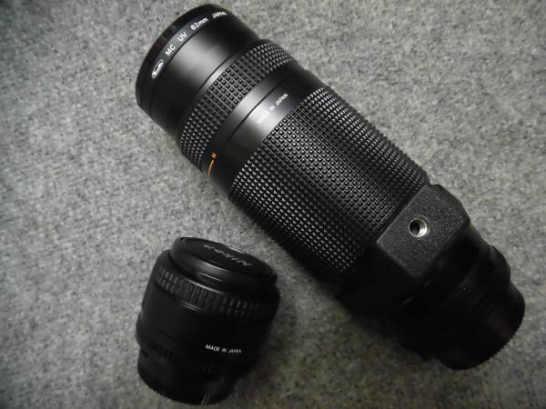 【Nikon AF NIKKOR/ニコン ニッコール カメラ レンズ ＊35mm 1:2 D＆75-300mm 1:4.5-5.6＊ 2点セット 中古 ジャンク】 K