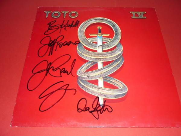 TOTO トト サイン入り レコード 直筆サイン入りレコード TOTO オンライン ショッピング本・音楽
