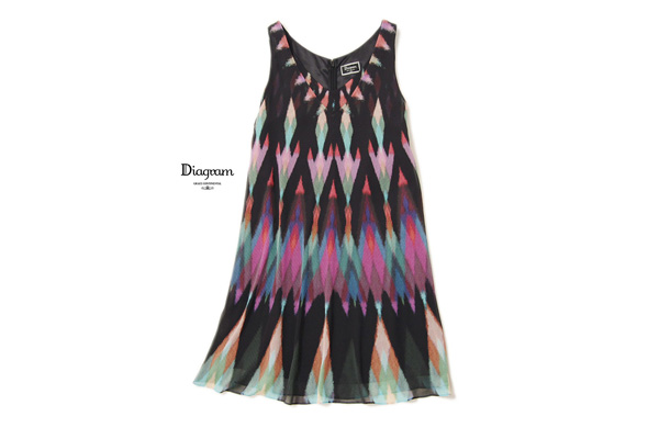 美品★グレース・ダイアグラム3.5万★お洒落！ワンピースQ320