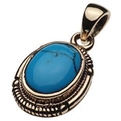 【セノーテ】 cenote p7008 【銅アクセサリー】 銅ネイティブストーンペンダント ブルーターコイズ