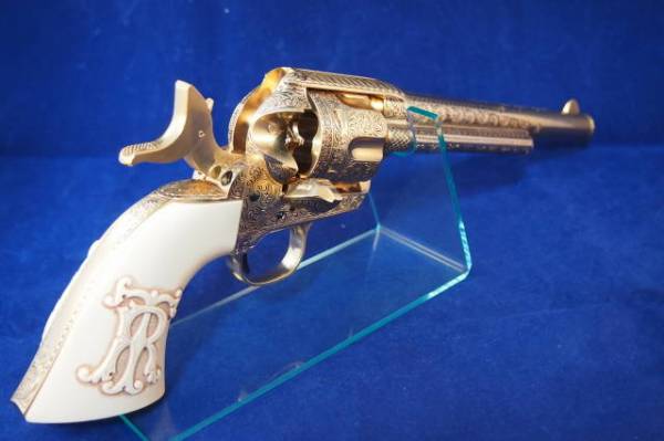 フランクリン・ミント コルトSAA　セオドア・ルーズベルト　モデルガン　金属製 箱・ボード付☆美品☆