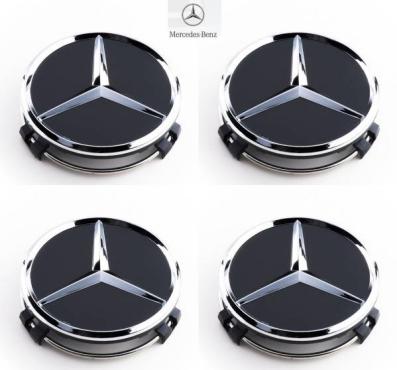 純正 ベンツ ホイール ハブ キャップ W222W221W220W213W212W211W210W205W204W176W219W218W463AMG CLA CLS GLA ML GL SL GLE GLS 黒 艶あり