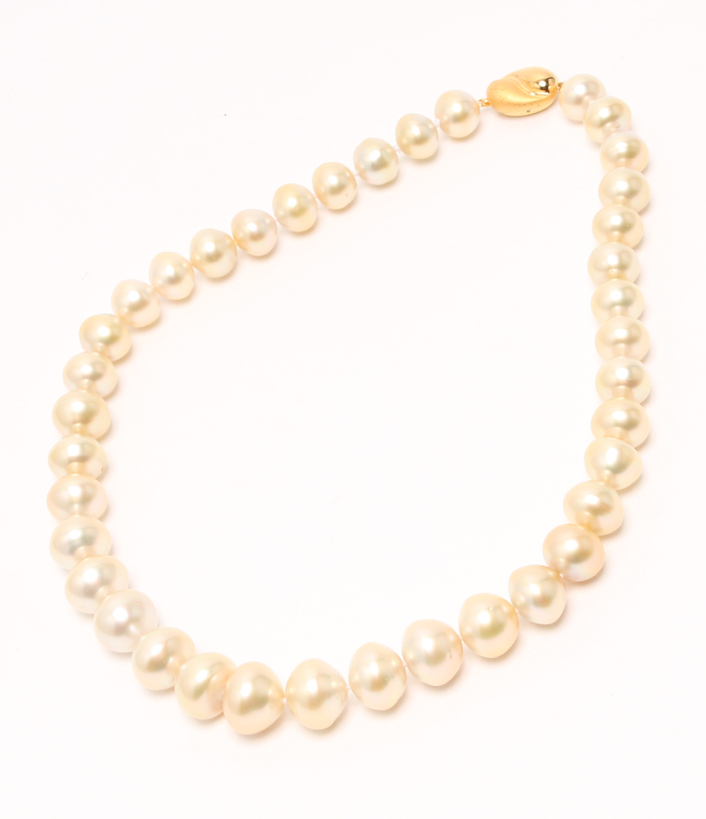 SV 南洋パール 13mm 1連 ネックレス レディース