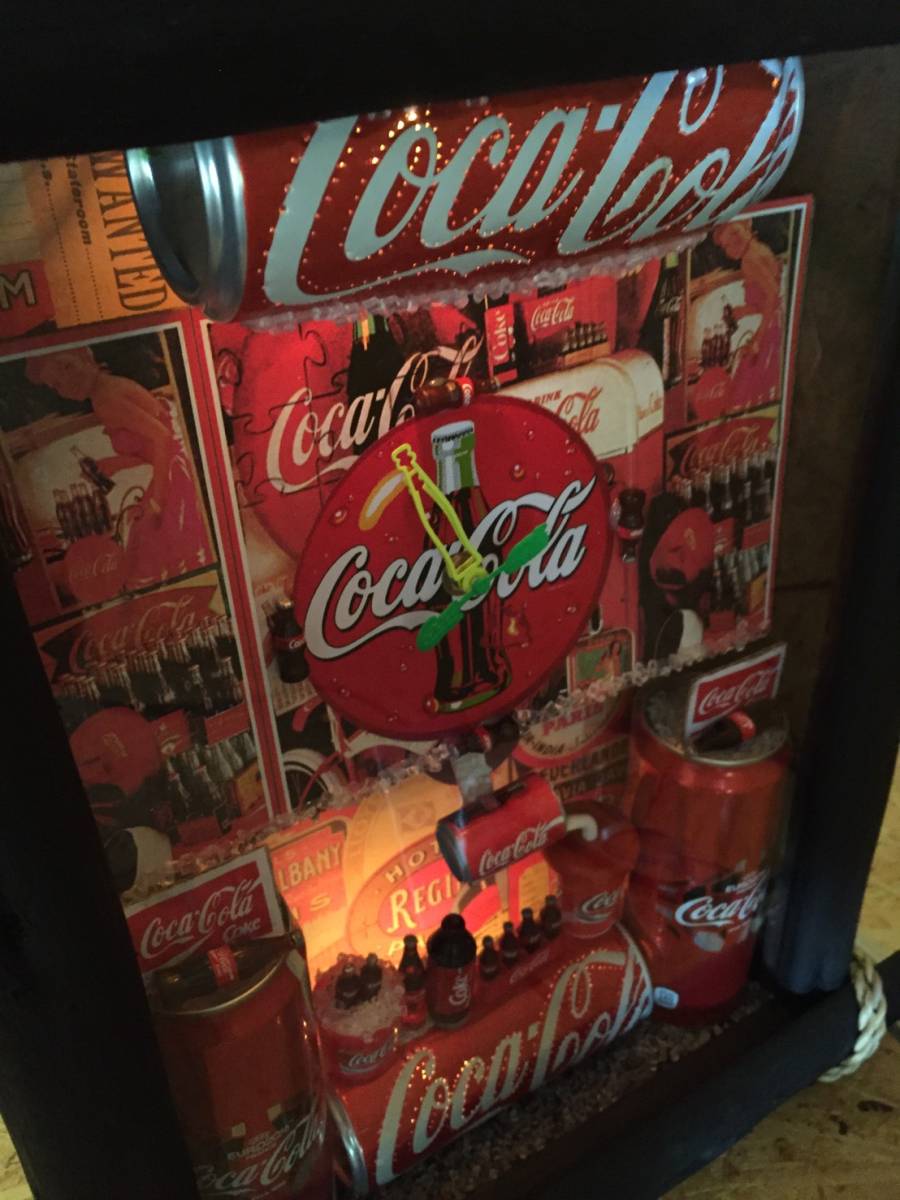時計 コカ・コーラ 壁掛け ネオンクロック コカコーラ 振り子時計 Coca 
