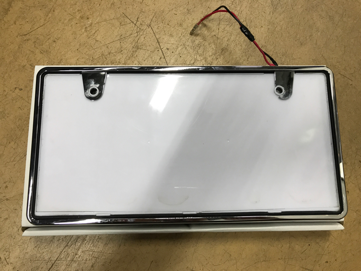 ワールドオートプレート株式会社 LED光源 字光式器具 12V専用 前・後兼用
