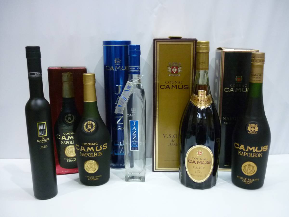 Y22620 古酒 CAMUS カミュ ナポレオン VSOP等 5本おまとめセット 未開