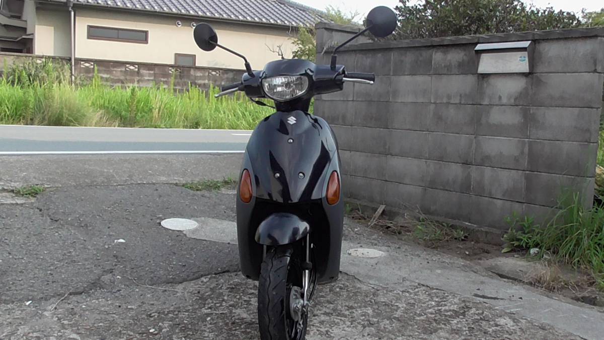 黒 スズキ レッツ4 原付 中古車 レッツ4パレット レッツ4 2012年 