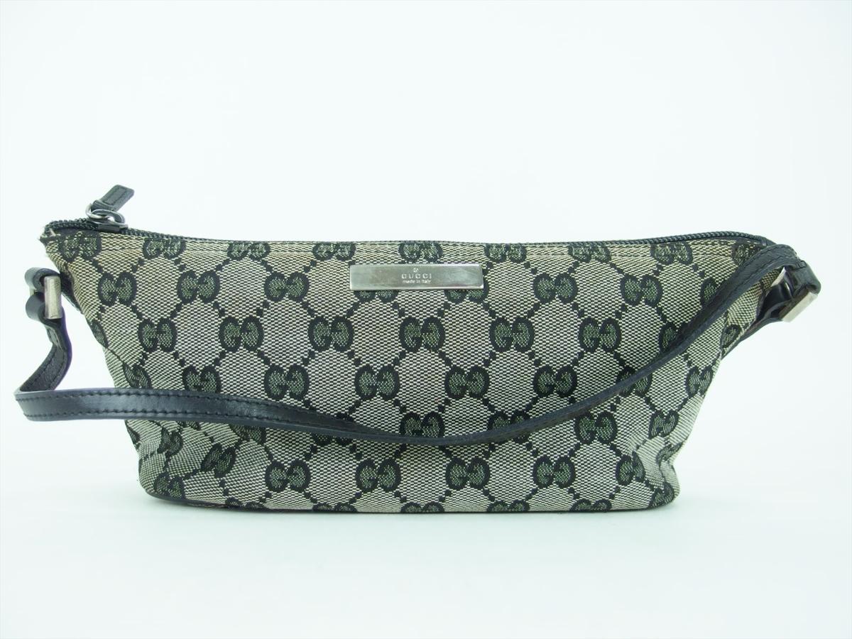 □GUCCI グッチ GGキャンバス アクセサリーポーチ 141809 002058 