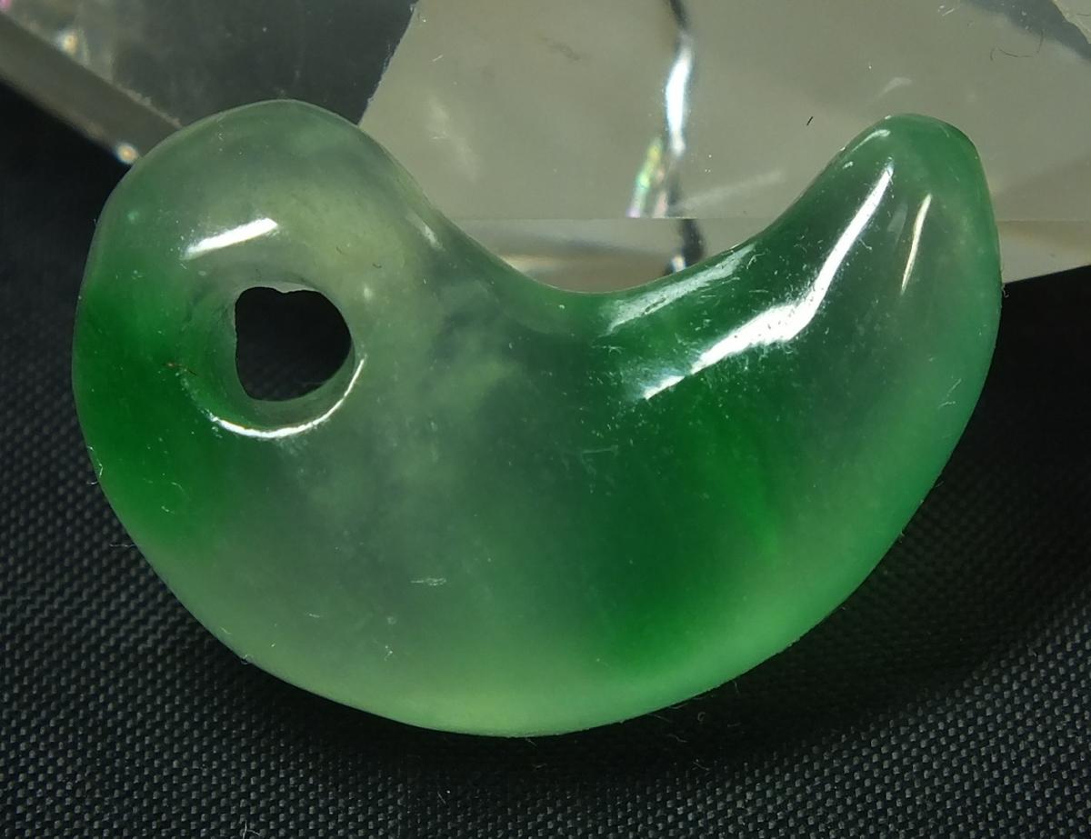 龍香堂 | : 硬玉翡翠 □龍香堂□☆細密工芸ミャンマー氷種翡翠「龍鳳籠