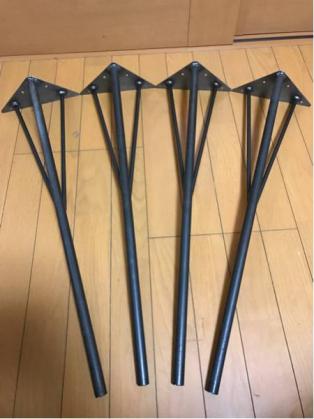 【新製品】テーブルのアイアン脚4本1組高さ約68センチ机直角 丸鋼支え棒 φ9。 テーブル脚 4本セット 高さ40cm アイアン脚 - 厨房機器専門店 安吉