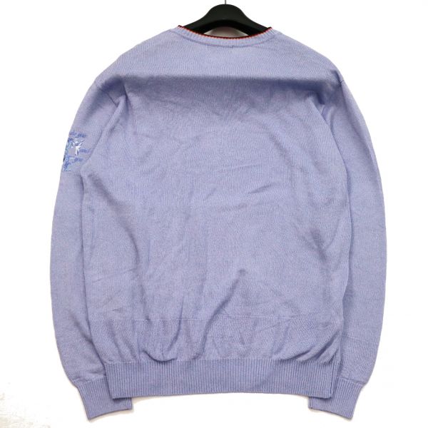 美品★ MunsingWear マンシングウェア 秋冬★ ペンギン刺繍 ニット セーター Sz.3L　メンズ ゴルフ 大きいサイズ　c39mma83