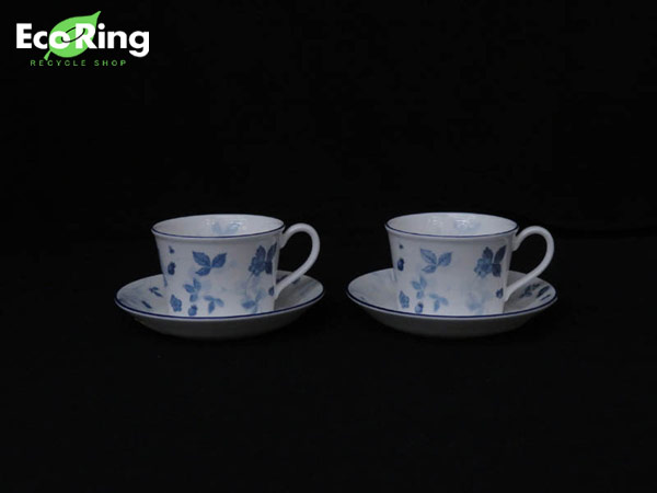 ●1円 超美品 ウェッジウッド ストロベリーブルー カップ＆ソーサー 計2客セット HE921