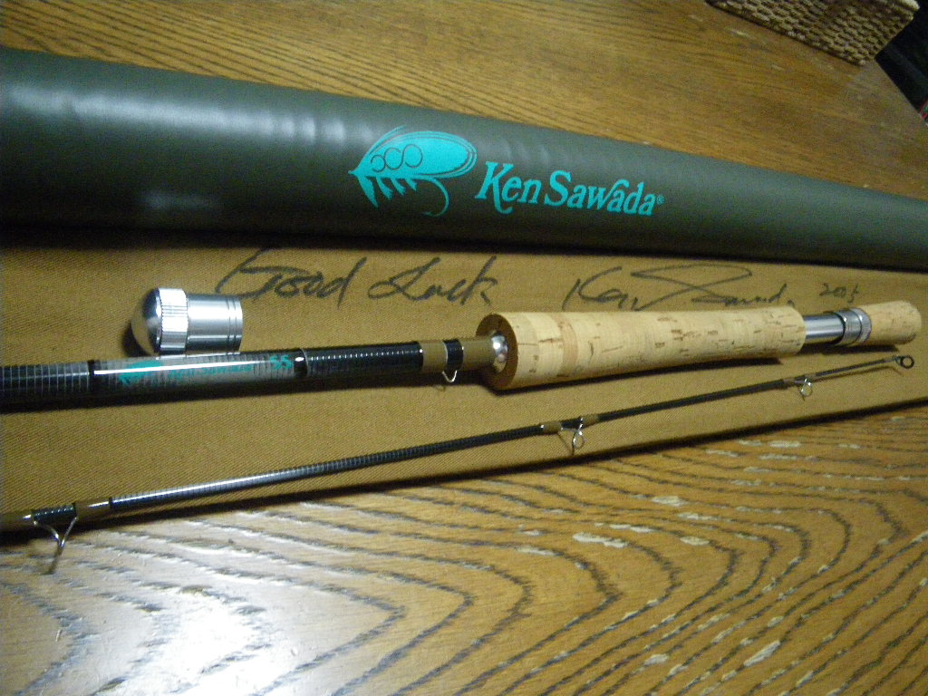 Ken Sawada　KS SS 9108F　9ft1in　#8　パワーウェット用シューティングロッド　緑文字！　サイン入り！
