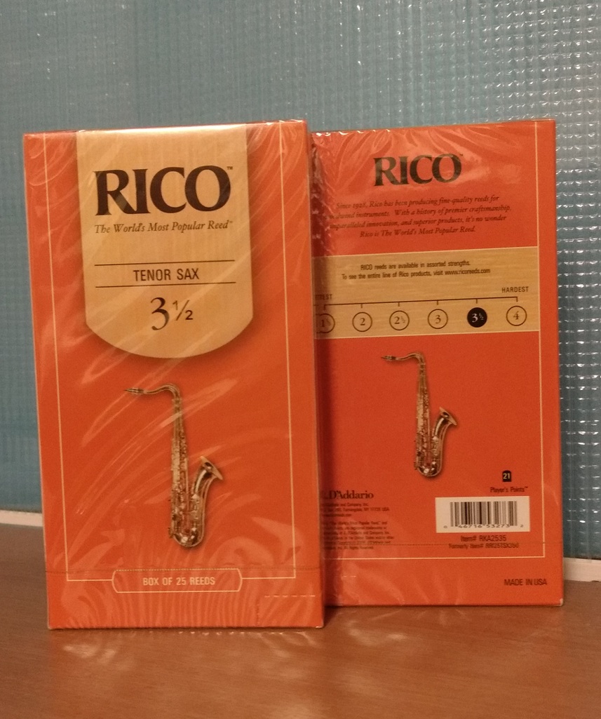 RICO テナーサックス用リード 2.5 25枚入り RICO テナーサックス用