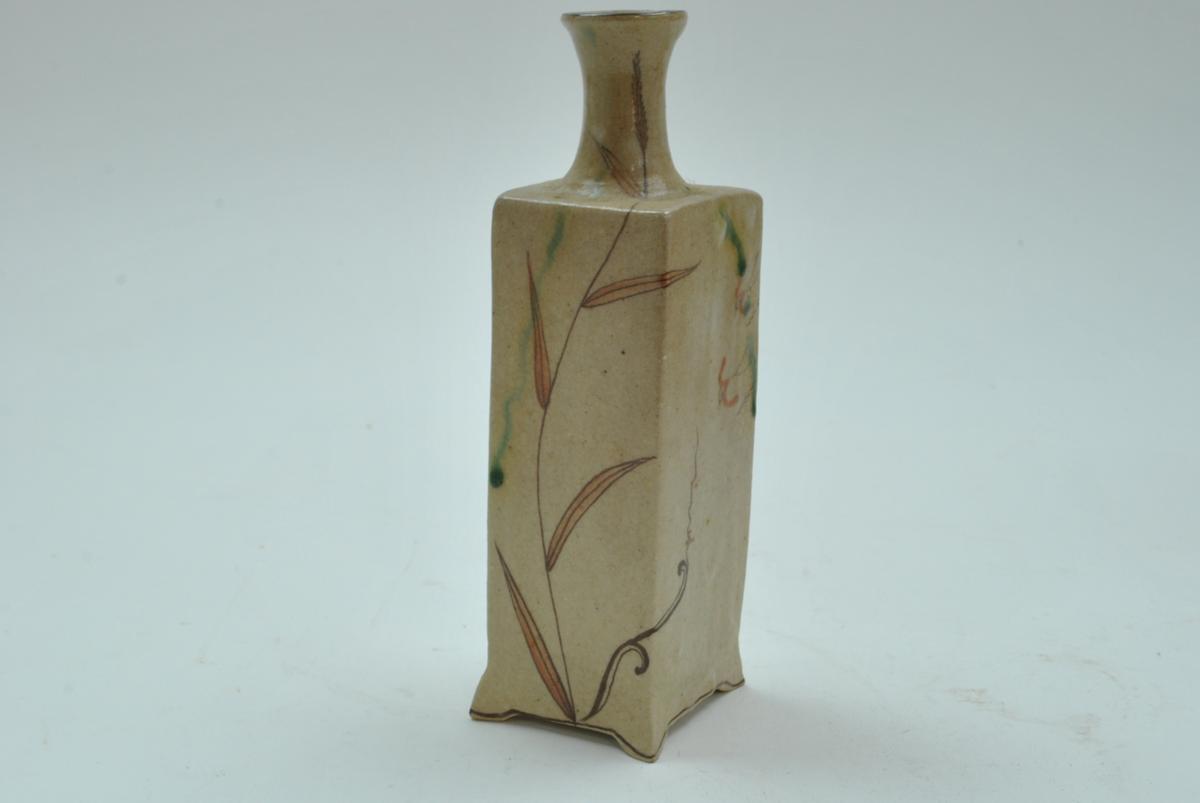 作家物 陶器 3点 渡辺六郎 黄瀬戸 香道具（茶道具？） / 弥七田織部 田中源彦 花器 / 織部 大嶋久興 コンポート皿 高杯輪花鉢