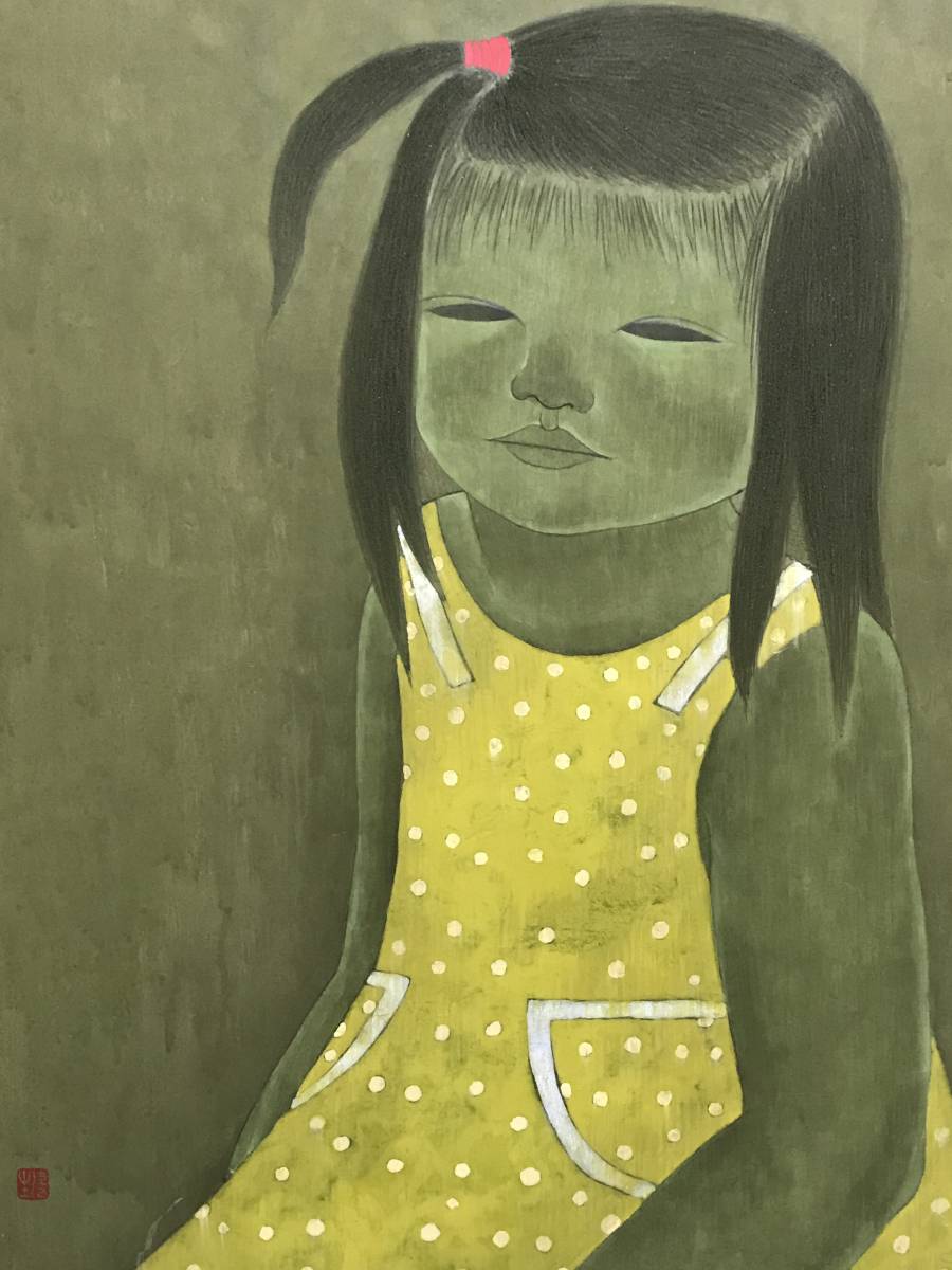 世界のお墓 【純】川端 健生「日本画10号～Cちゃん」早逝の