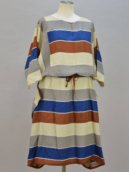 ズッカ ZUCCa ボーダーワンピース ペチコート付き マルチカラー Mサイズ レディース F-M9922