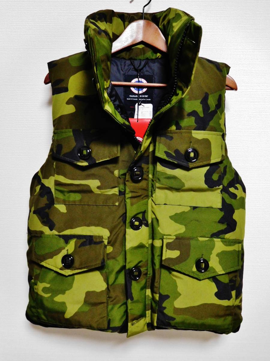 新品タグ付き カナダグース (CANADA GOOSE) ダウンベスト モントリオール (MONTREAL) サザビーリーグ アーバンリサーチ size:L カモフラ