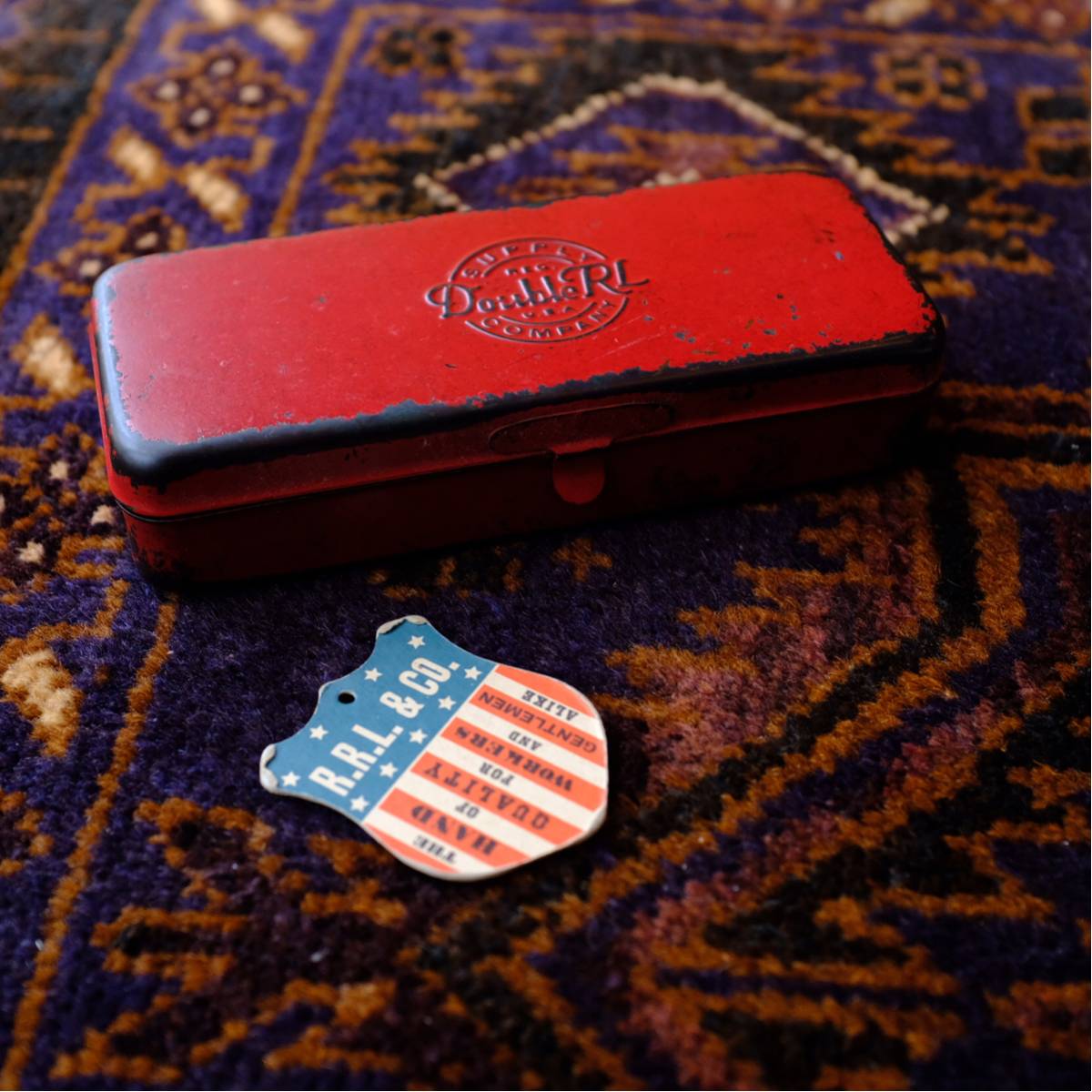 1円スタート！ 美品 RRL ENAMELED EYEWEAR CASE