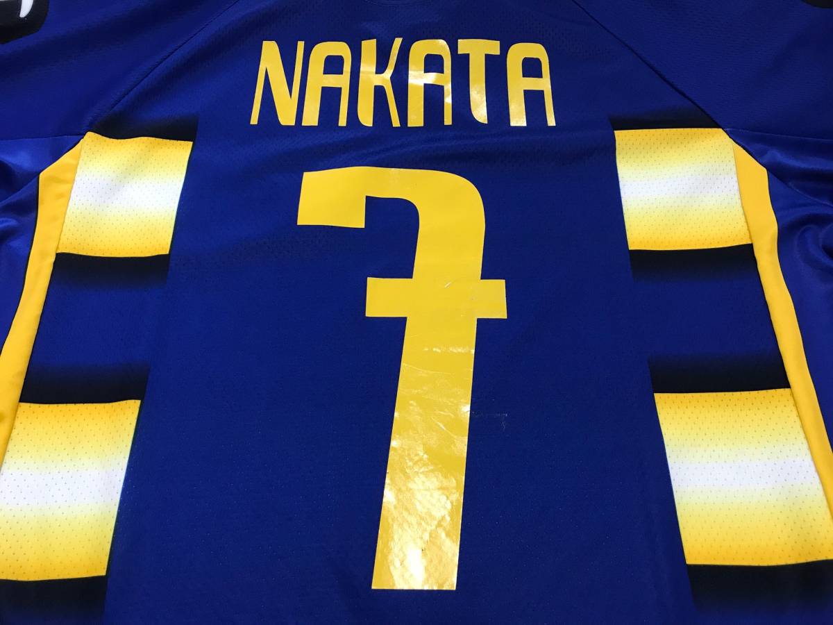 正規品セリエA パルマ中田英寿背番号10 チャンピオンホームM〜L程 ★Champion正規品★　03/04　パルマ(H)　#7　中田英寿