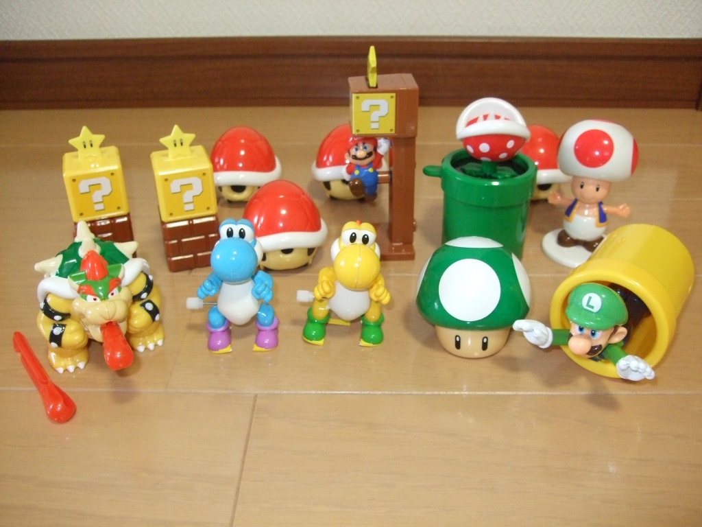 スーパーマリオ フィギュア おもちゃ ルイージ ヨッシー キノピオ ハテナブロック ハッピーセット まとめて(スーパーマリオ)｜売買された ...